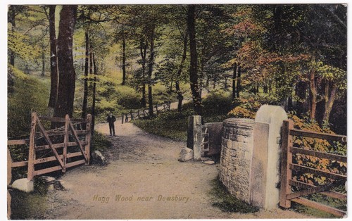 Hagg wood gate near dewsbury - wood,