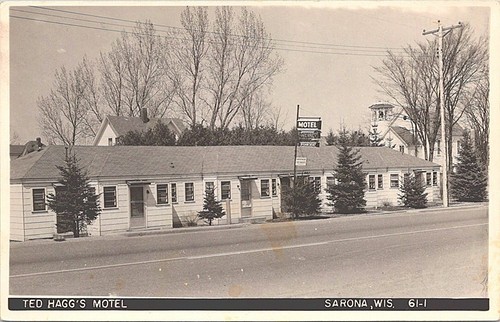 Rppc sarona ted hagg - sarona, wi