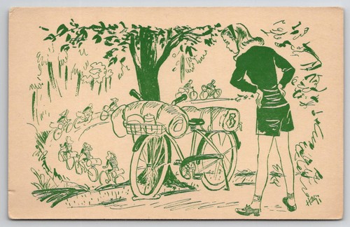 Cartolina epoca ragazza - cartolina, d'epoca