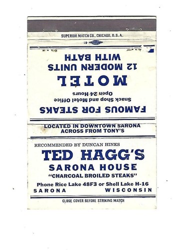 Ted hagg sarona - hagg's,