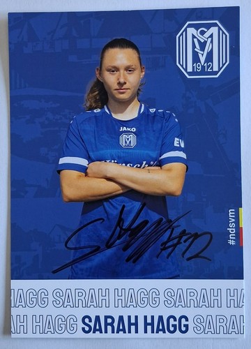 Biglietto autografo sarah hagg - sarah,